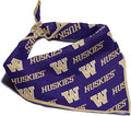 Washington Huskies Officially Licensed Bandana for Dogs and Cats | Fits Pets Great Gift Idea | Easy-to-Tie (Large, 28")