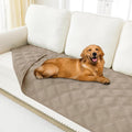 Smiry Waterproof Dog Bed Cover Blanket 40x70, Soft Reversible Pet Blanket, Washable Leakproof Cats Dogs Couch Cover for Sofa, Couch, Furniture, Taupe/Taupe