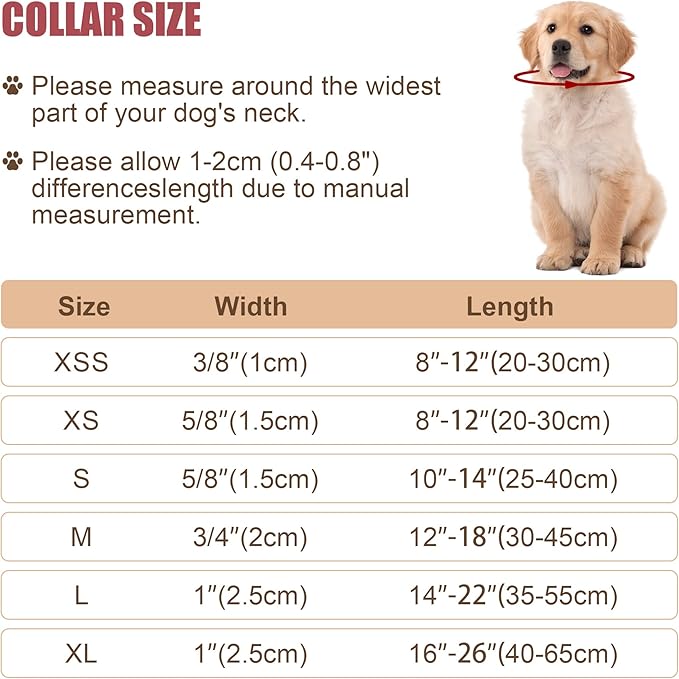 Reflective Dog Collar with Buckle Adjustable Safety Nylon Collars for Small Medium Large Dogs, Grey M