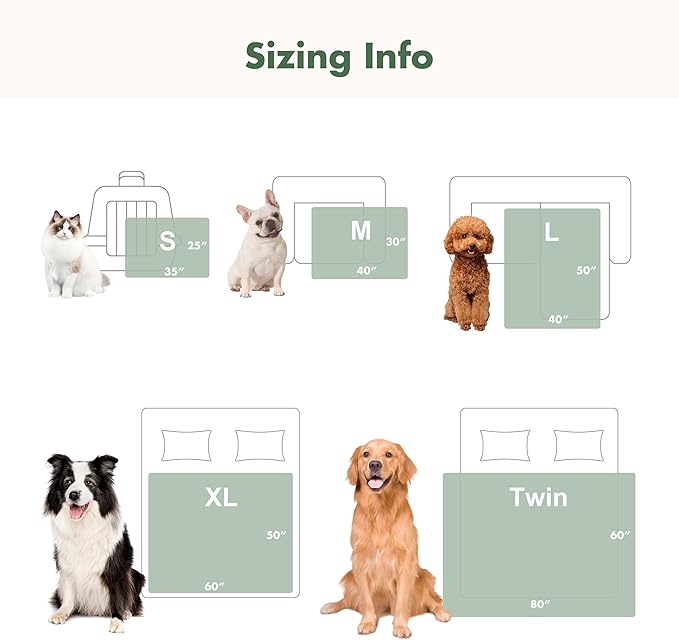 Soft Cozy Waterproof Dog Blanket for Couch - Room Decor Medium Pet Blanket for Furniture Protector, Washable Dog Crate Blankets for Indoors & Outdoors, Grey, 30"x40"