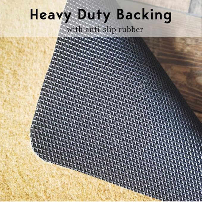 Come Back With A Warrant Funny Door mat,Coco Coir Door Mat with Heavy Duty Backing,Welcome Doormats,Funny Floor Embroidered Mat Entrance Rubber Rugs Indoor Outdoor Home Decora Easy to Clean 30”x18”