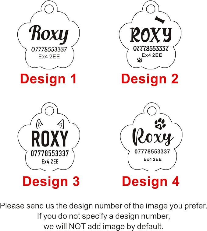 EDSG Cat Dog Tags Personalized for Pets, Dog Name Tags Cat Name ID Tag, Engraved Dog Tags Dog ID Tags Small Glitter Bling ID Tag Paw Print for Cat Pet Dog Puppy(Pink,Design 3)