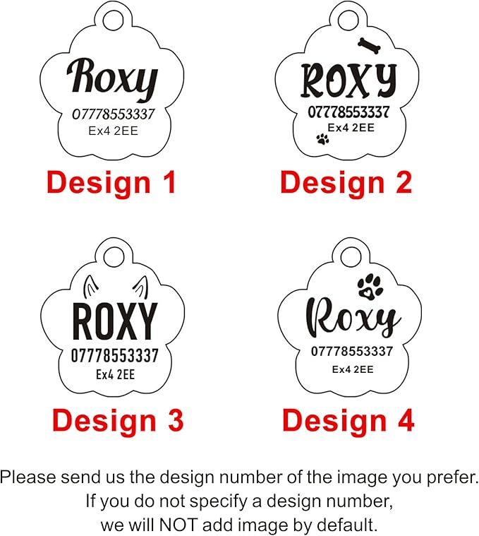EDSG Cat Dog Tags Personalized for Pets, Dog Name Tags Cat Name ID Tag, Engraved Dog Tags Dog ID Tags Small Glitter Bling ID Tag Paw Print for Cat Pet Dog Puppy(Blue,Design 2)
