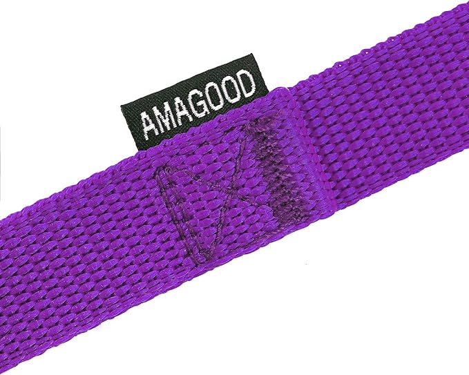 AMAGOOD Dog/Puppy Obedience Recall Training Agility Lead-15 ft 20 ft 30 ft 50 ft Long Leash-for Dog Training,Tie Out,Play,Safety,Camping (30Feet x 1Inch, Purple)
