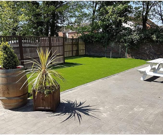 ALTRUISTIC Premium Artificial Grass Drainage Holes & Rubber Backing 70 oz Realistic Synthetic Grass Mat Extra-Heavy & Soft Pet Turf Fake Grass for Dogs or Outdoor Decor (8ft X 82ft)