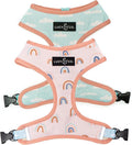Lucy & Co. in The Clouds, Cute Reversible Dog Harness Walking Halter - Best Designer Pet Harnesses for Medium Dogs - Padded Adjustable Vest for Easy Walking (X-Large)