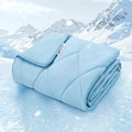 Luciphia Premium Cooling Dog Blanket for Small Medium Dogs Q-max>0.4 Washable Self-Cooling Cat Pet Mat Puppy Breathble Calming Throw for Beds Couches (Blue,60x80 inches)