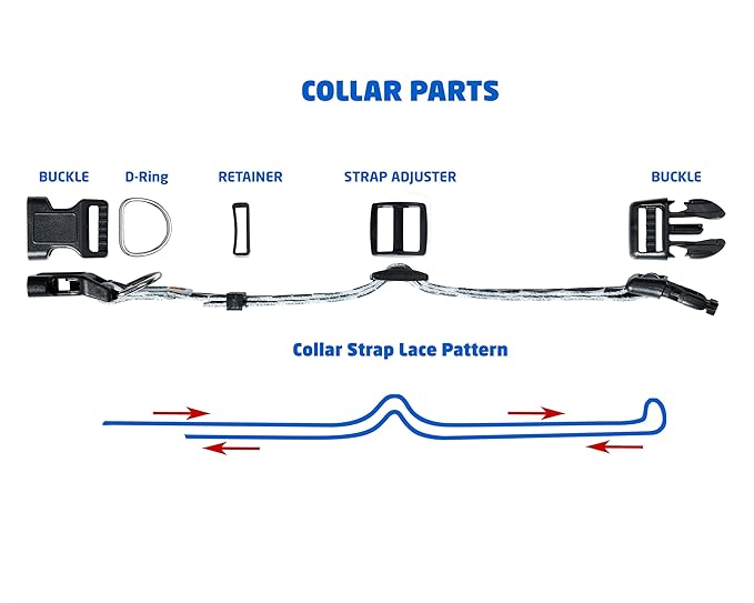 MS-5 Automatic Pet Door Collar, Genuine High Tech Pet Brand Dog Collar for Power Pet Doors - Deluxe Strap (Tribal, Large) - DC-TBL-MS5-L