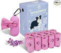 Dog Poop Bags Rolls with Dispenser 150 Count Biodegradable Bags for Dog and Cat Lavender Scented Waste Bag Leak Proof Doggie Poop Bag Doggy Trash Bag Purple