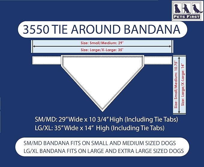 Pets First MLB Cleveland Guardians TIE Bandana, Small/Medium. Dog Bandana Scarf Bib for Pet Cat Dog. The Ultimate Game-Day, Party Bandanna, Birthday Event