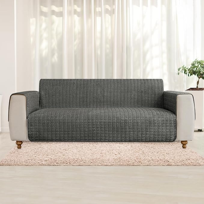 Muamar Dog Bed Cover Sofa Protector,Anti Slip Waterproof Sofa Covers for Living Room Couch Covers,Sofa Mat,Seat Cover,Dog Mat,Pet Pad for Furniture 1 Piece (60x82 inch, Dark Grey)