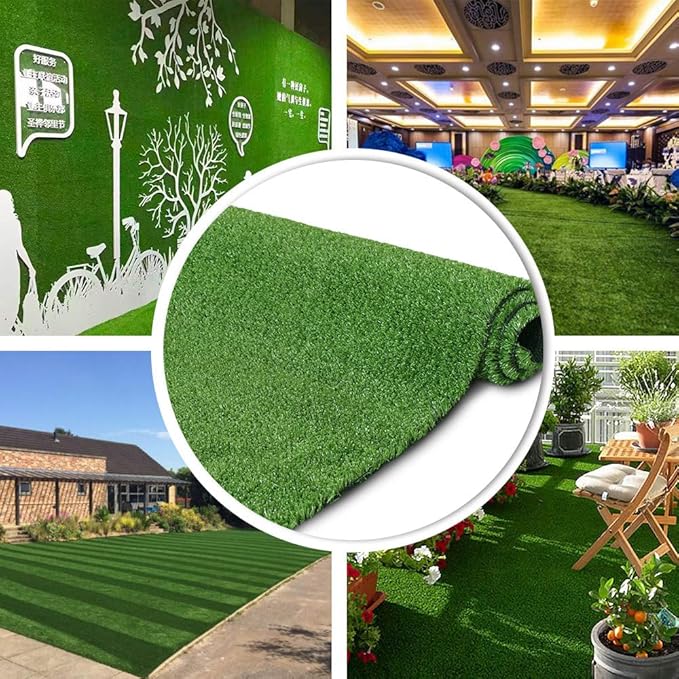 Petgrow Synthetic Artificial Grass Turf 13FTX78FT for Indoor Outdoor Dog Synthetic Grass Mat, Party Wedding Christmas Balcony Garden Astro Turf Rug,Drainage Holes Faux Fake Grass Rug Carpet for Pets