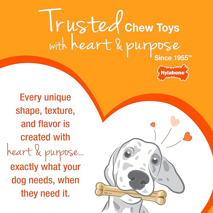Nylabone Textured Knuckle Bone Power Chew Toy for Dogs, Durable & Tough Dog Toys for Aggressive Chewers, Original Flavor, X-Large - Over 50 Ibs, 1 Count