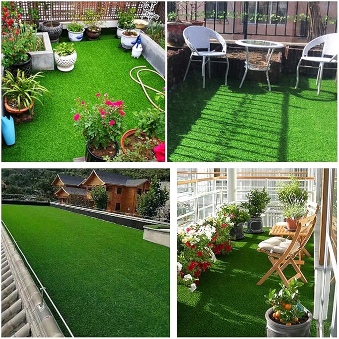 Petgrow Synthetic Artificial Grass Turf 11FTX41FT for Indoor Outdoor Dog Synthetic Grass Mat, Party Wedding Christmas Balcony Garden Astro Turf Rug,Drainage Holes Faux Fake Grass Rug Carpet for Pets
