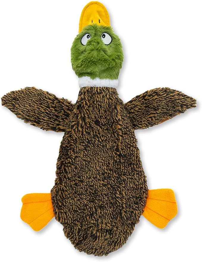 Best Pet Supplies Squeaky Dog Toys with Soft Durable Fabric for Small, Medium and Large Pets Interactive Toy for Indoor Play, Supports Active Biting and Play - 1Wild Duck, Medium