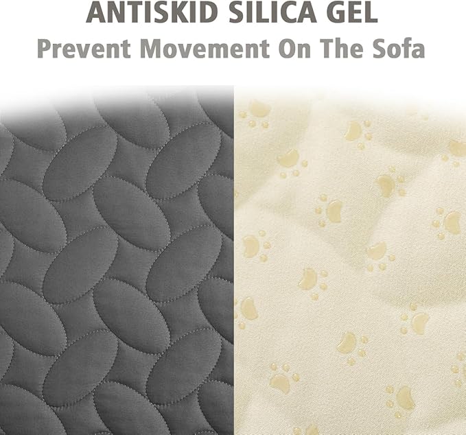 Ameritex Waterproof Pet Bed Cover Anti-Slip Dog Bed Blanket for Sofa and Furniture Waterproof New Pattern Design (Darkgrey, 30x53 Inch (Pack of 1))