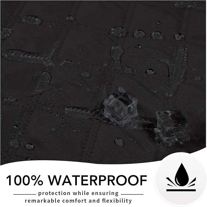 Easy-Going 100% Waterproof Dog Bed Cover, Non-Slip Pet Blanket for Furniture, Washable Couch Cover, Repleasement Sofa Cover (52X82 in,Black)