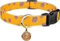Cotton Handmade Dog Collar Cute and Distinctive Patterns Yellow Rose with Pendant for Girl Boy Dogs Collars S