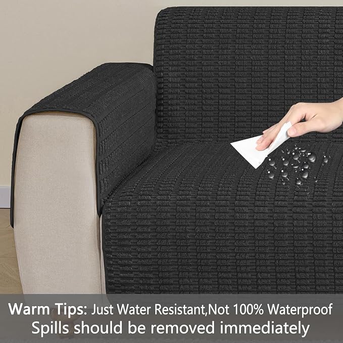 Muamar Dog Bed Cover Sofa Protector,Anti Slip Waterproof Sofa Covers for Living Room Couch Covers,Sofa Mat,Seat Cover, Dog Mat,Pet Pad for Furniture Bed Sofa Protector 1 Piece (30x82 inch, Black)