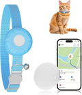 Cat GPS Tracker, Smart GPS Tracker Compatible with Apple Find My App (Only iOS), No Monthly Fee, Waterproof