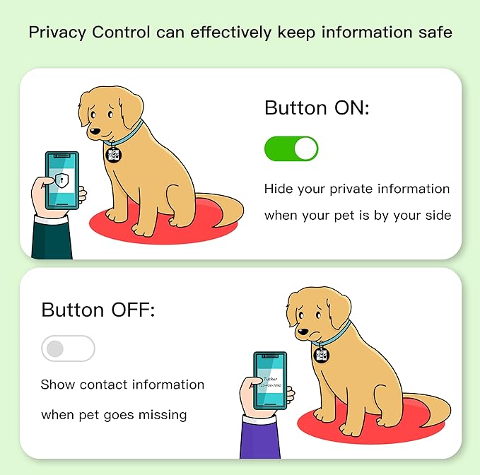 ESA Dog Tag, QR Code Dog Tag, Modifiable Free Pet Online Profile, Scannable QR Code, Scan QR Send Instant Location Alert Email, Silicone Lightweight ID Tag for Dog and Cat (Red, Regular)