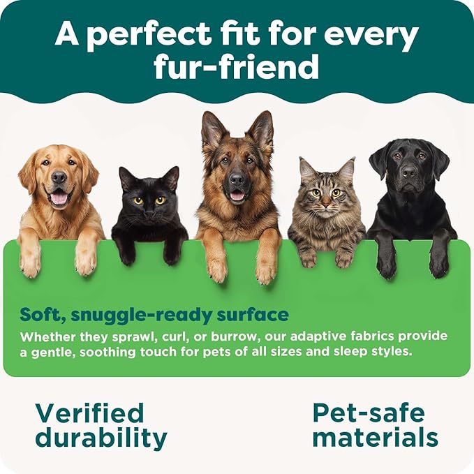 FurHaven Orthopedic Dog Bed for Large Dogs, Luxe Lounger Contour Mattress with Solid Orthopedic Foam Slab for Joint Support, Removable Washable Cover - Jumbo Plus XXL, Plush Suede, Cream