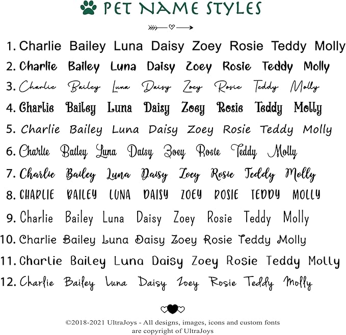 Ultra Joys Dog Tags Personalized for Pets - Hollow Paw Custom Pet ID Tag - Engraved Dog Tag for Small, Large Dogs - Small Badge in Black