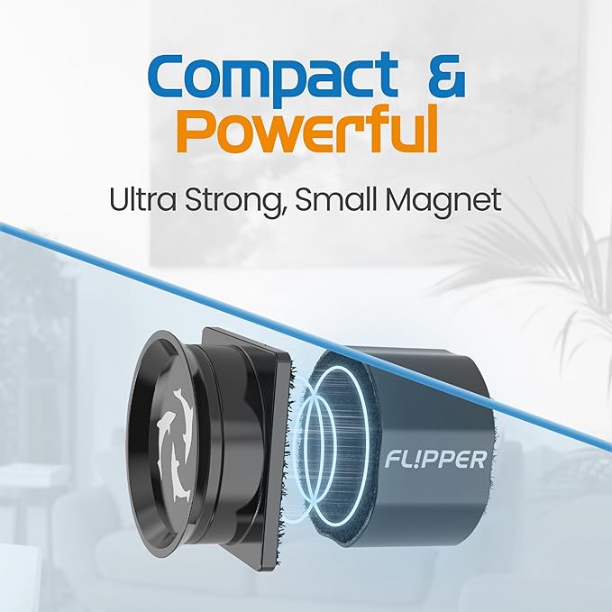 FL!PPER Pico Aquarium Glass Cleaner - Magnetic Fish Tank Cleaner, Scrubber & Scraper, Algae Remover, Aquarium Cleaning Tools