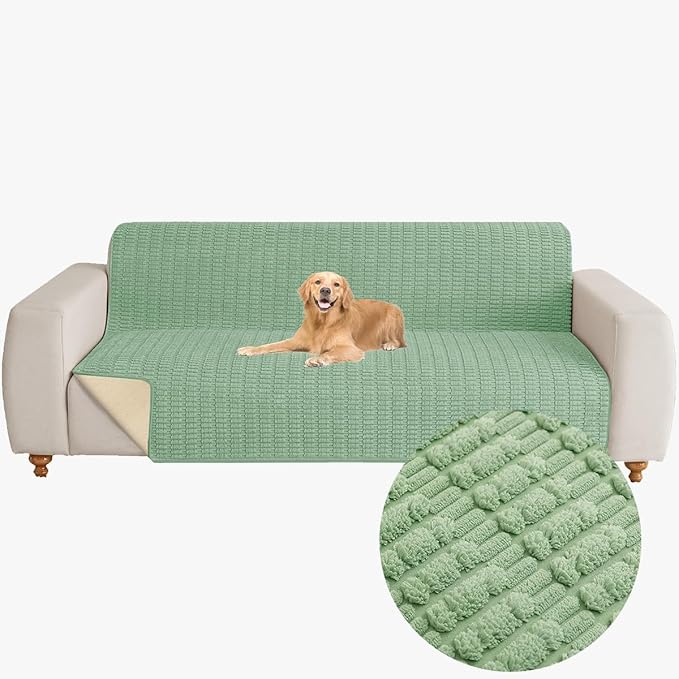 Muamar Dog Bed Cover Sofa Protector,Anti Slip Waterproof Sofa Covers for Living Room Couch Covers,Sofa Mat,Seat Cover,Dog Mat,Pet Pad for Furniture 1 Piece (60x82 inch, Sage Green)