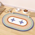 Cat Food Mat Small - 20''x12'' Absorbent Cat Feeding Mat, Pet Water Mats Protect Floor, No Stains Quick Dry Pet Placemats for Food and Water Bowl, Non-Slip Base Cats Bowl Mats for Messy Drinkers