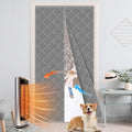 Cotton Thermal Door Screen Draft Stopper Cover Made of Oxford and Cotton Fill Fit 38x82inch Door Screen Door Itself Size 40x84inch Curtains for Winter, Insulated Door Curtain for Doors