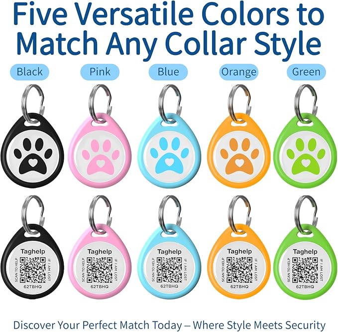 Peace of Mind for Cat Owners: 2-Pack QR ID Tags. The Microchip Backup That Talks. Scan for Instant Contact & Medical Info - Always Free (Blue&Blue, for cat - 1")