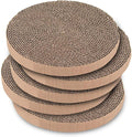 Best Pet Supplies Catify Cat Scratcher, Fun Interactive Scratchers, Posts, Poles, Claw Safe, Furniture Saver Indoor Play Support Natural Cat Behaviors Heavy Duty - 5 Pack Round