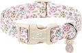 Easter Dog Collar for Medium Dogs - Easter Egg Pastel Dog Collars, Cute Girl Dogs Collar, Lightweight Adjustable Pink Spring Holiaday Dog Collars with Quick Release Buckle M
