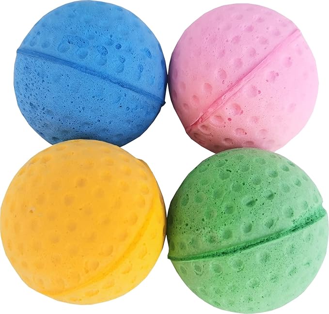 Cat Foam Ball Cat Sponge Ball Toy Soccer Toy (12Pack)