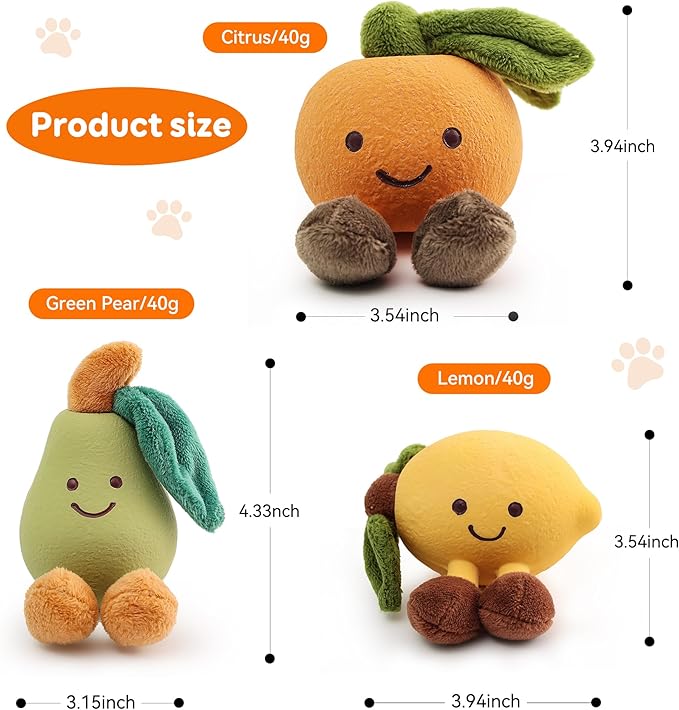 Dog chew Toys, Interactive Dog chew Toys, Suitable for All Types of Dogs who Like to chew and Interact. Sound pet Toys, Specially Designed for Dogs who Love to chew（Pear Green）