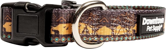 Downtown Pet Supply - Best & Fancy Dog Collar - Lightweight Adjustable with Quick Buckle & D-Ring - Hand Wash Safe - Sahara - M