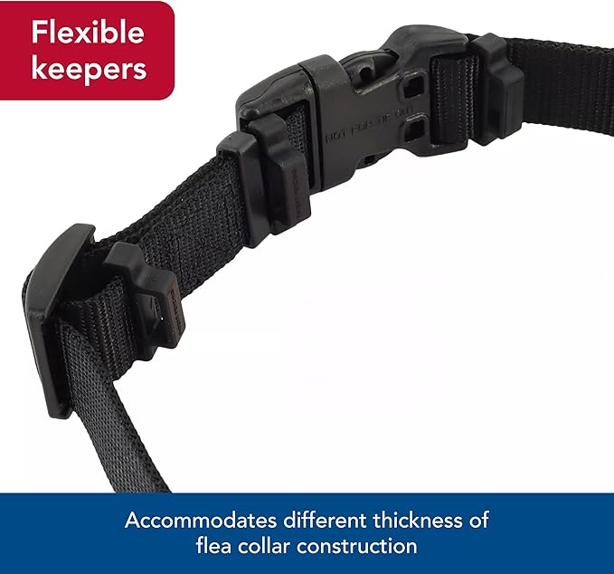 Coastal Pet SecureAway Collar Protector for Flea Collars - Adjustable pet Accessory - Protective Flea Collar for Dogs & Puppy - Multi Paws, 5/8" x 8-12"