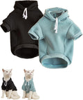 QWINEE Basic Dog Hoodie Sweatshirt Puppy Sweater Warm Cat Costumes Pet Clothes for Chihuahua Puppy Kitten Small Medium Dogs Multicolored Small