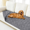 Smiry Waterproof Dog Bed Cover Blanket 40x70, Soft Reversible Pet Blanket, Washable Leakproof Cats Dogs Couch Cover for Sofa, Couch, Furniture, Grey/Grey