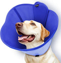 Upgraded Dog Cone Collar for Large Medium Dogs, Soft Dog Cone with Double-Layer Design, Adjustable Pet Recovery Collar for Dogs After Surgery, Elizabethan Collar (XL, Blue)