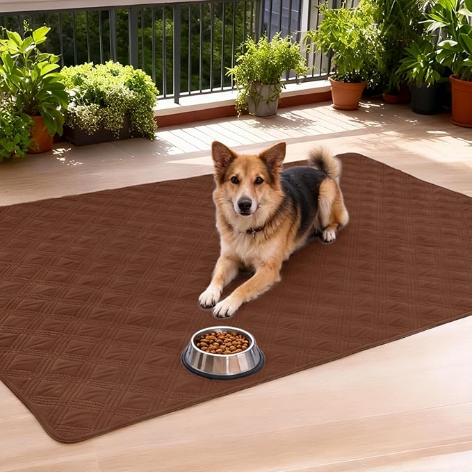 hyha Waterproof Dog Blanket, Reversible Pet Bed Blanket, Soft Sofa Couch Cover for Dogs Washable, Waterproof Pet Couch Covers for Sofa Puppy Cats Furniture Protector(30"x53", Brown/Chocolate)