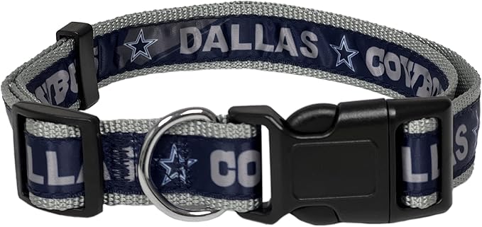 Dallas Cowboys NFL Dog & Cat Collar, X-Large Football Team Collar - Shiny & Colorful Licensed by The NFL