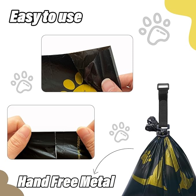 Metal Dog Poop Bag Holder w/Leash Clip|Durable Scratch-Resistant Aluminum|135 Bags+3 Accessories（Dark Green）
