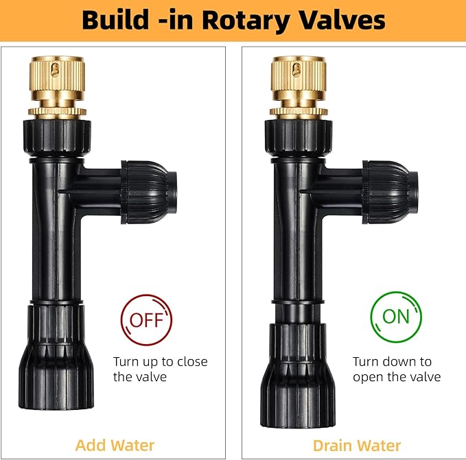 DXOPHIEX Gravel Vacuum for Aquarium Fish Tank Siphon Aquarium Water Changer with Three Metal Faucet Adapter and Long Hose 30 Feet
