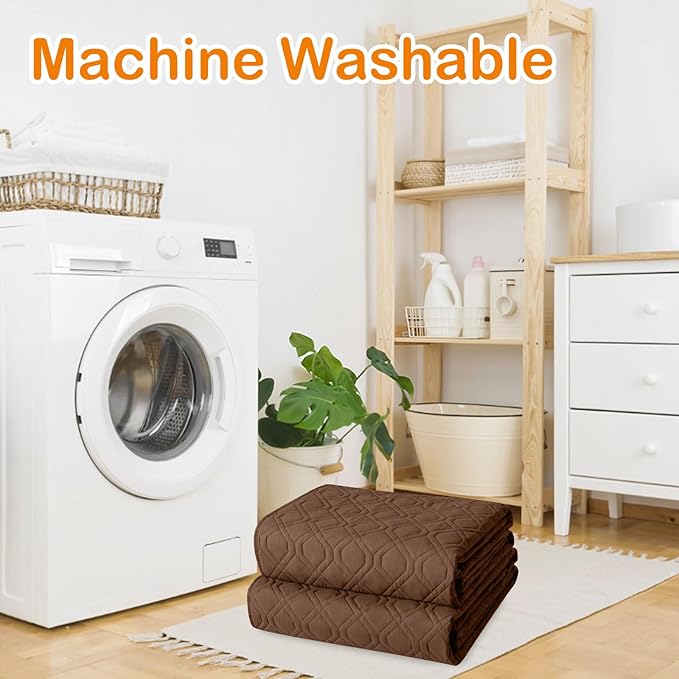 hyha Waterproof Dog Bed Blanket, Soft Pet Blankets, Waterproof Couch Cover for Dogs, Reversible Sofa Covers Washable for Furniture (52x82 Inch, Brown/Chocolate)