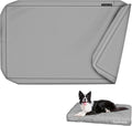 Explore Land Waterproof Dog Bed Cover Canvas Washable Dog Crate Pad Replacement Cover, 48Lx36Wx4H inch, Gray