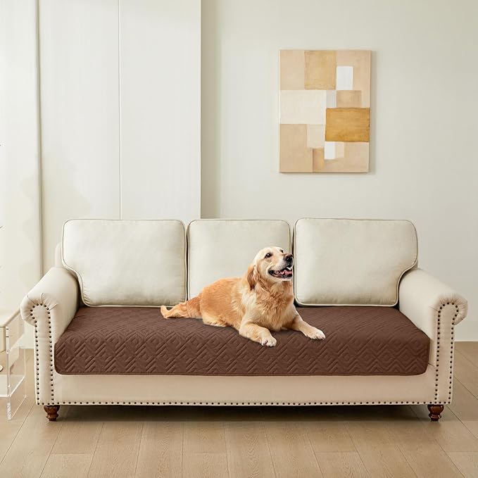 hyha Waterproof Dog Blanket, Soft Dog Bed Cover Pet Blankets, Waterproof Sofa Couch Cover for Dogs Washable, Reversible Pet Couch Covers for Sofa Furniture (30x70 Inch, Brown/Beige)