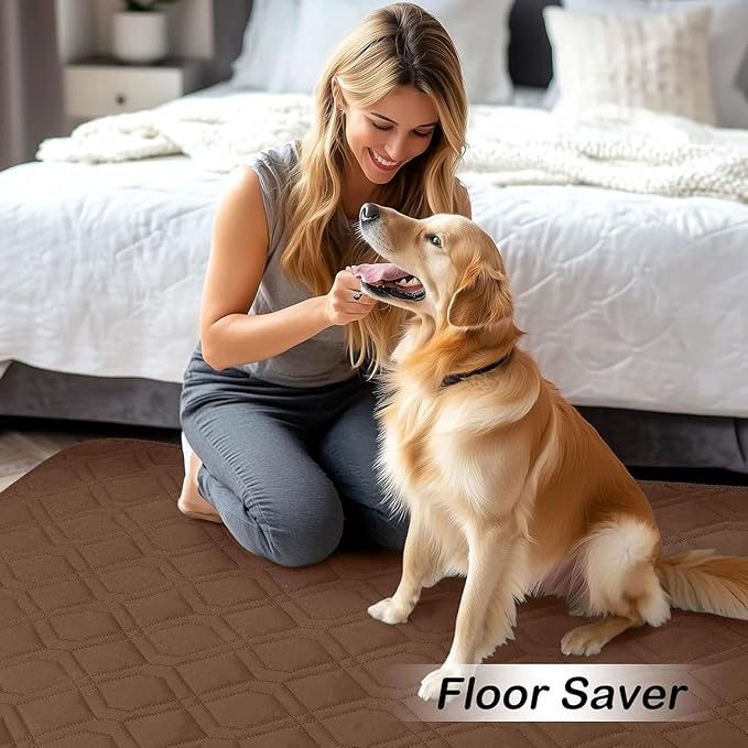 hyha Waterproof Dog Bed Blanket, Soft Pet Blankets, Waterproof Couch Cover for Dogs, Reversible Sofa Covers Washable for Furniture (30x70 Inch, Brown/Brown)