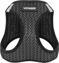 Best Pet Supplies - All Weather Mesh/Plush, Reflective, No Pull Harness for Small, Medium Dogs, Cats - Secure with Hook & Loop Fastener, Buckle, Double D-Rings - Gray 2-Tone, S